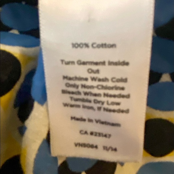 Talbots Geometric Print Cotton Tunic - Picture 6 of 6